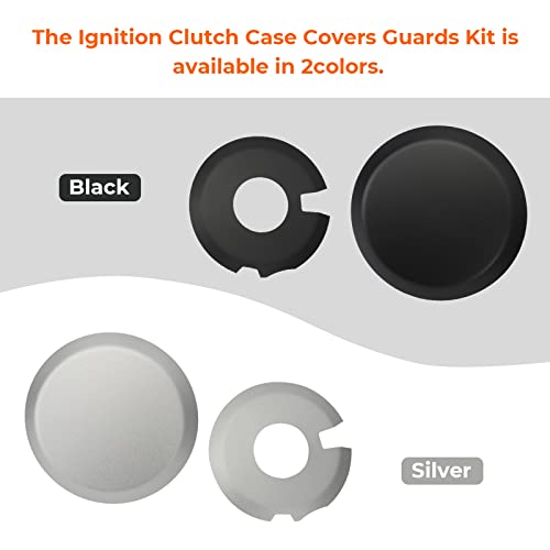 Ignition Clutch Case Covers Guards Kit For Suzuki Drz400 Dr-Z400S Drz400Sm Kawasaki Klx400 Silver #TOP6