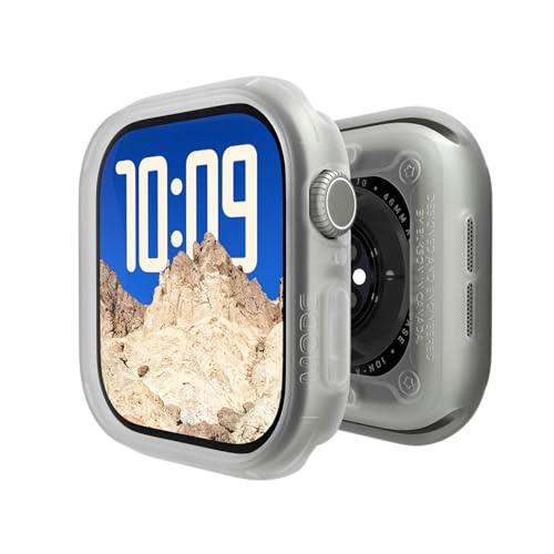 elkson Compatible with Apple Watch 42mm Bumper Case, Quattro Series Case for Apple Watch and iWatch Series 11 10, Military Grade Durable Protective Cover, Flexible Shockproof, Translucent