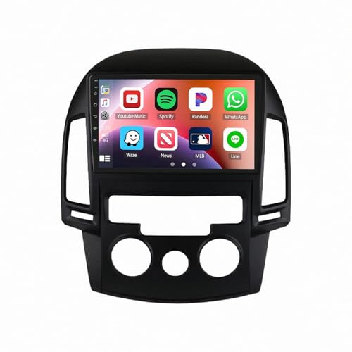 Pantalla de Coche con Carplay para actualizar la radio de tu Hyundai I30 2006-2011 sin cables