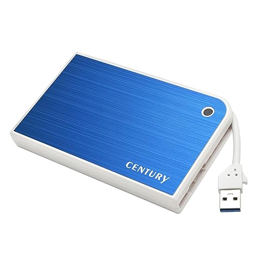 Caja externa para disco duro 2.5 pulg USB 3.2 Azul y Blanco miniatura 1