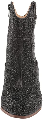 Betsey Johnson Blue Women's Diva Western Boot, Black, 8.5 #TOP1