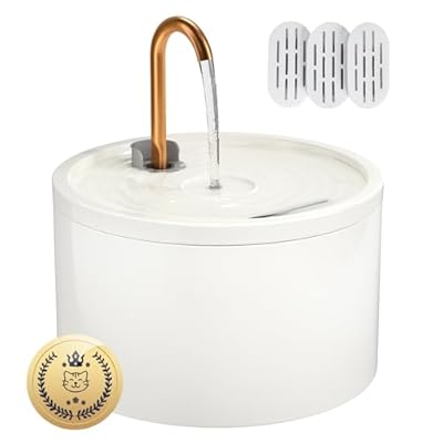 MISFANS Ceramic Copper Spout Cat Fountain