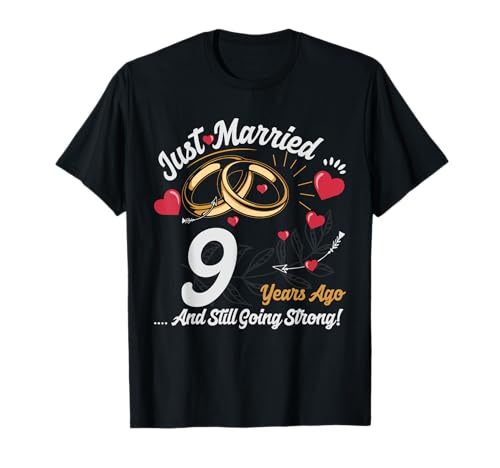 Vintage 9 years marriage anniversary Crew legends His/Her Camiseta