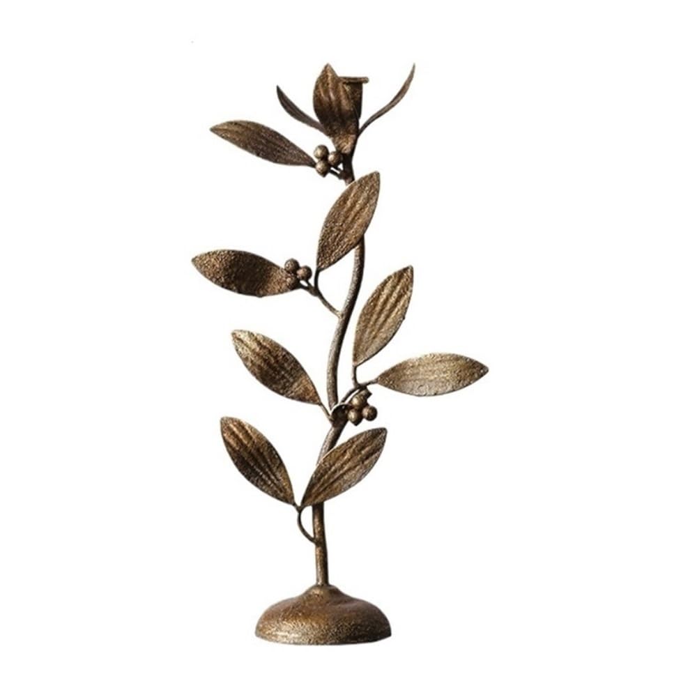 Candle Holder Retro Old Iron Candle Holder For Coffee Shop Restaurant Entrance Table Decoration(L)