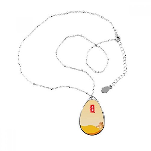 Collier pendentif rond goutte d'eau blanche idée cadeau d'anniversaire femme