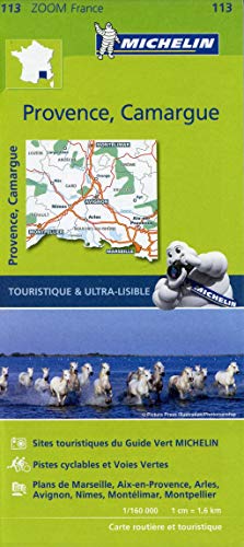 PROVENCE 11113 CARTE ZOOM MICHELIN KAART: Map