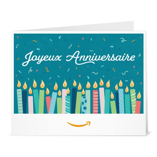 Chèque-cadeau Amazon.fr - Imprimer - Joyeux anniversaire (Bougies) Download