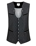 Stockerpoint Herren Trachtenweste Enio I Größen 44-60 I Traditionelle & hochwertige Weste mit verstellbarem Riegel I Perfekt für Trachten & Festlichkeiten