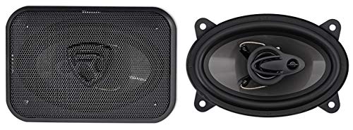 Rockville RV6.3A Bundle: Pair 6.5 in 3-Way Car Speakers 750-Watt Peak/140-Watt RMS CEA Rated, Pair RV46.3A 4x6 in 3-Way Car Speakers 500-Watt Peak/70-Watt RMS CEA Rated, 4-Items