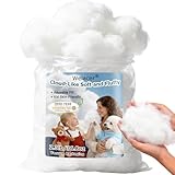Welacer Polyfill Stuffing 36.8oz, Fluffy Pillow Stuffing for Stuffed Animals, DIY Plush Toys, Cushions, Cloud Decorations, Premium Original White Polyester Filling for Crochet Crafts