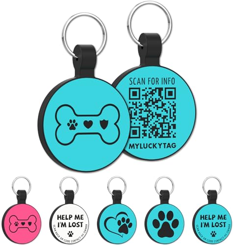 Médaille pour chien silencieuse en silicone contre la perte d'animal