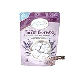 Lil Loos Essential Oil Toilet Bowl Bombs, Long-Lasting Freshness, Clean Toilet Freshener, Deodorizer (5 Tablets) (5 Count (Pack of 1), Lavender) ALL NATURAL NON-TOXIC