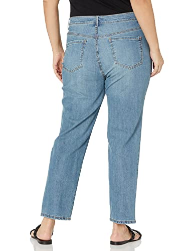 Image of Gloria Vanderbilt Womens Amanda Classic High Rise Tapered Jean Plus Size