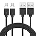 Produktbild Schwarz Magnet USB C Kabel auf USB 3.0 A- Lebenslange Garantieserie - Fast Charging-Magnetisches Type C Ladekabel Kabel Datenkabel Hochwertig mit LED Statusanzeige für USB C Smartphones 2 pcs