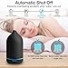 Ultrasonic Essential Oil Aromatherapy Diffuser - Cool Mist Diffuser 100ml with Waterless Automatic Shut-Off Protection&7 Color LED Light Cycle Changing for Home Yoga SPA (Black)
