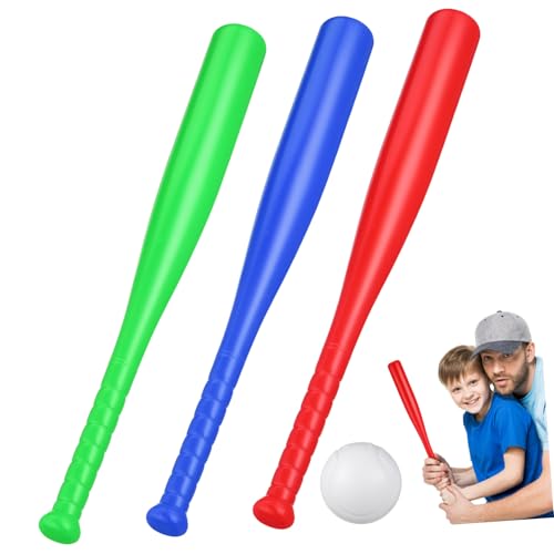 Kit de baseball enfant avec batte et balles en plastique léger pour le jardin