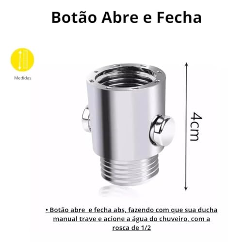 Chuveiro Para Lavatório De Salão Com Mangueira 1,2m 1/2