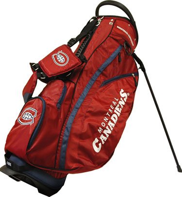 Team Golf NHL Winnipeg Jets Fairway Golf Stand Bag Fairway Golf Stand Bag, Lightweight, 14-way Top, Spring Action Stand, Insulated Cooler Pocket, Padded Strap, Umbrella Holder & Removable Rain Hood