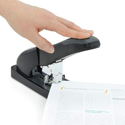 Rapesco 1550 ECO HD-140 Heavy Duty Stapler with 1,000 x 923/12 mm Staples, 140 Sheet Capacity, Black