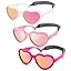 A2* (White/Purple Red Mirrored + Pink/Pink Mirrored + Rose Red/Red Mirrored) - 3 Pack