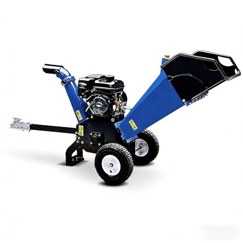 SinolinK 4-Inch Gas Wood Chipper, 208cc B&S CR950, Towable