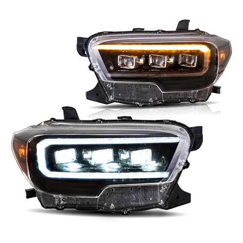 VLAND Headlights For Tacoma 2016-2023 Amber Side Marker Lights Driver side and Passenger side
