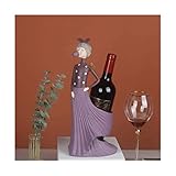  UTMACH Creativo 3D Stereo Carving Wine Rack Ornamenti per portabottiglie in resina Creative Bubble Girl Wine Cabinet fatto a mano usato per conservare il vino Artigianato