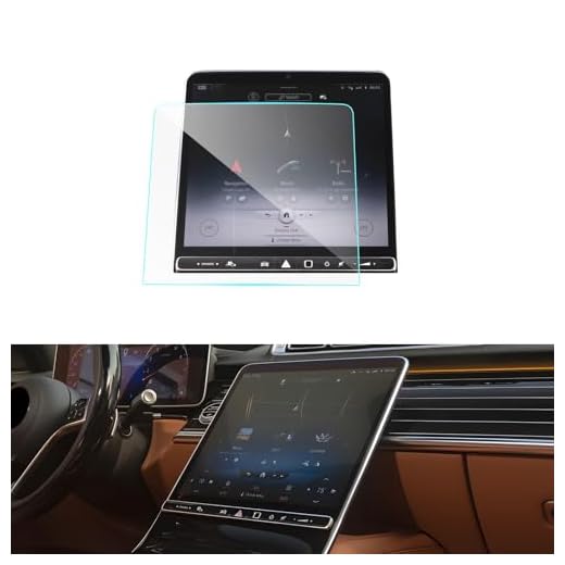 LUWU Screen Protector for Benz S-Class W223 Accessories 2021 2022 2023 2024 2025 Benz S 500/S 580/S 580e/AMG S 63 E Performance Screen Protector 12.8’’ OLED Touchscreen Tempered Glass Touchscreen