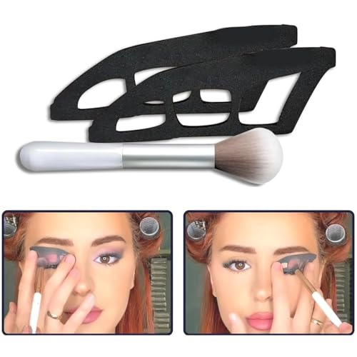 Eyetour Eyeshadow Tool, 2025 Reusable Eyeshadow Aid Tool, Eye Shadow Shaper Tool Eye Shadow Shield and Eyeliner Pen Shield Mold, Professional & Quick Eye Makeup Tool for Women (2PCS) - Image 6