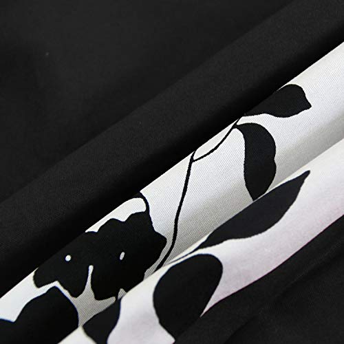 Image of KILLREAL Women's Vintage Polka Dot Print A-Line Pin Up Style Sleeveless Cocktail Party Casual Dress