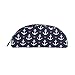 Produktbild Wowprint Federmäppchen, Marineblauer Anker Herz Reißverschluss Schreibwaren Stifthalter Tasche Multifunktionale Kosmetik Make-up Tasche für Mädchen Jungen Erwachsene Damen Herren Unisex