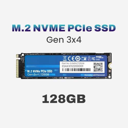 Image of 128GB NVMe M.2 SSD 2280 | PCIe Gen 3x4 Internal SSD | Up to 1800MB /s Read 700MB /s Write | Laptop Desktop Upgrade Storage | 5 Year Warranty