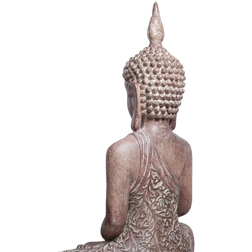 Estatua Buda para Decoración Zen Interior 15.8 pulg miniatura 4