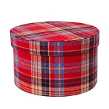 JAMIEKA Caja de embalaje de ramo de flores pequeña, caja de regalo redonda/cuadrada con cubierta para envolver regalos y decoración del hogar duradera