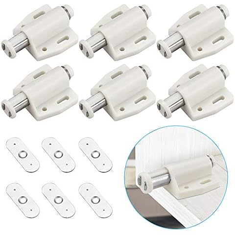 KBNIAN Cierre Magnético Puerta, 6 Pcs Pestillo Magnetico Empuje para Puerta Cover