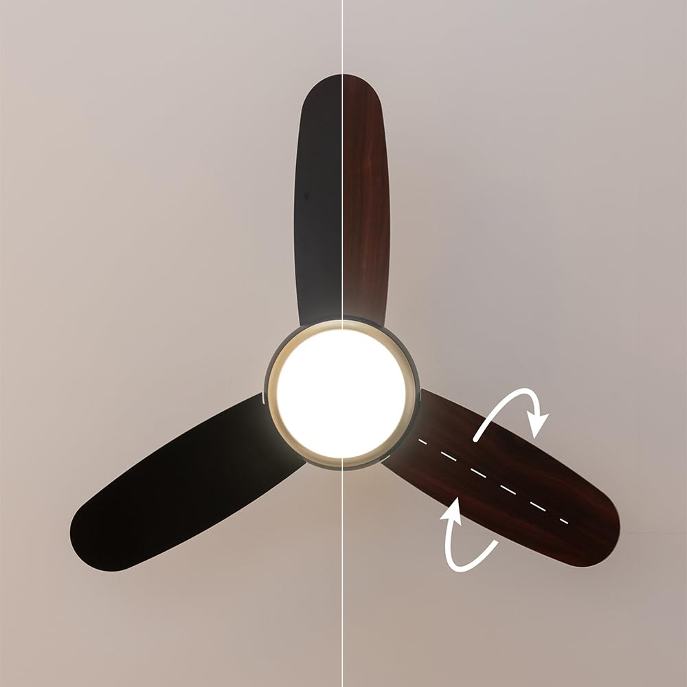 Cecotec - Wentylator sufitowy EnergySilence Aero 4265 GoldBlack z oświetleniem - 65 W, średnica 42" z oświetleniem LED 18 W, pilot zdalnego sterowania, programator czasowy, 3 prędkości, 3 łopatki