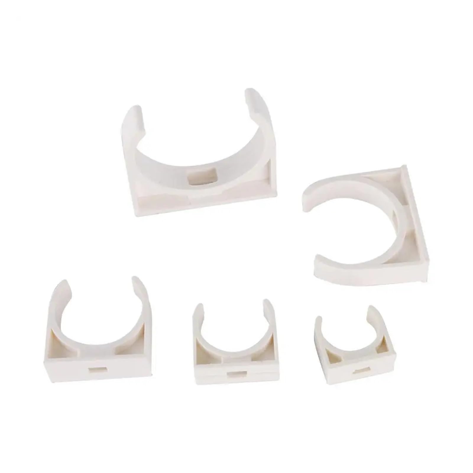 DWAMMEBRS PVC Water Pipe Clamps 5 Pcs 20/25/32/40/50mm Support Connectors For Plumbing(40 mm)
