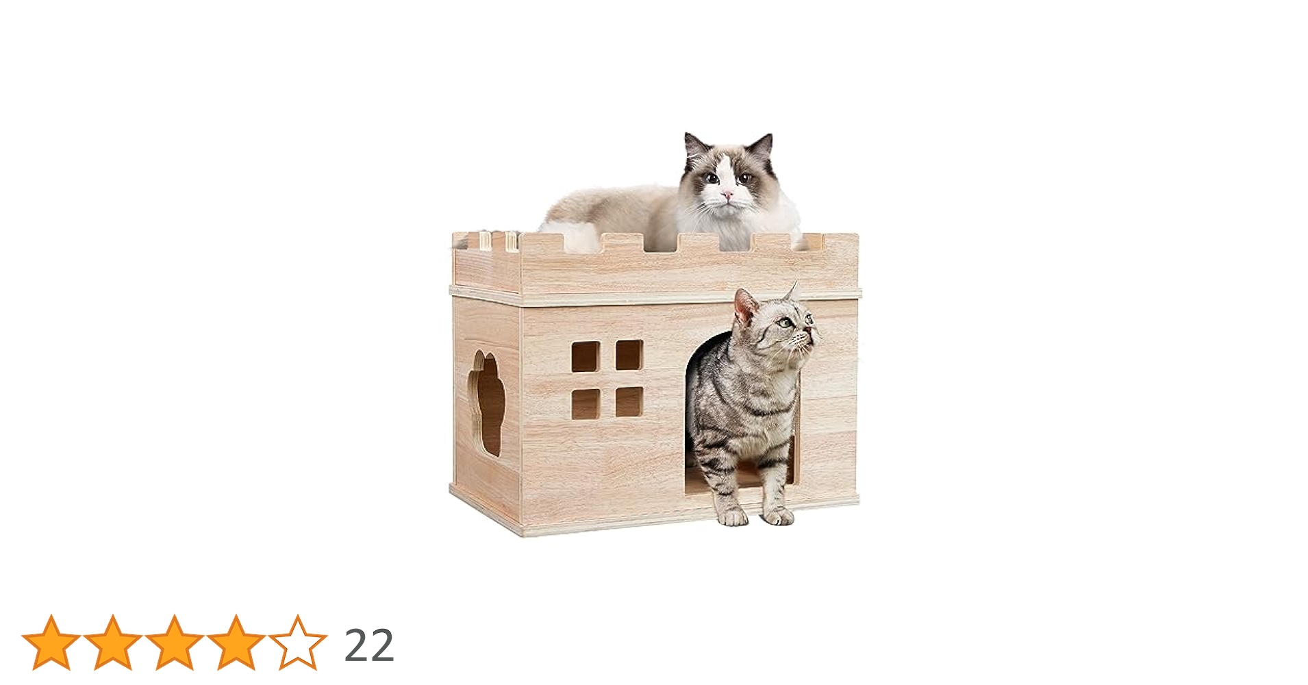 ⑭★キャットハウス★テラス付★ハンドメイド★手作り★猫ちゃんに★ネコ★猫小屋★ Amazon | PAWZ Road 猫 ハウス ペットハウス 猫ベッド 屋根付き