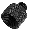 Omquot Microphone Stand Adapter, Durable Thread Adapter for Microphone Stand for Tripods, Screw 5/8 Female to 3/8 Male (Black (F3A)) #2
