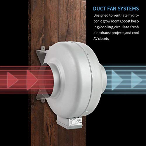 iPower 4 Inch 154 CFM Inline Ventilation Fan with Variable Speed Controller Combo with Air