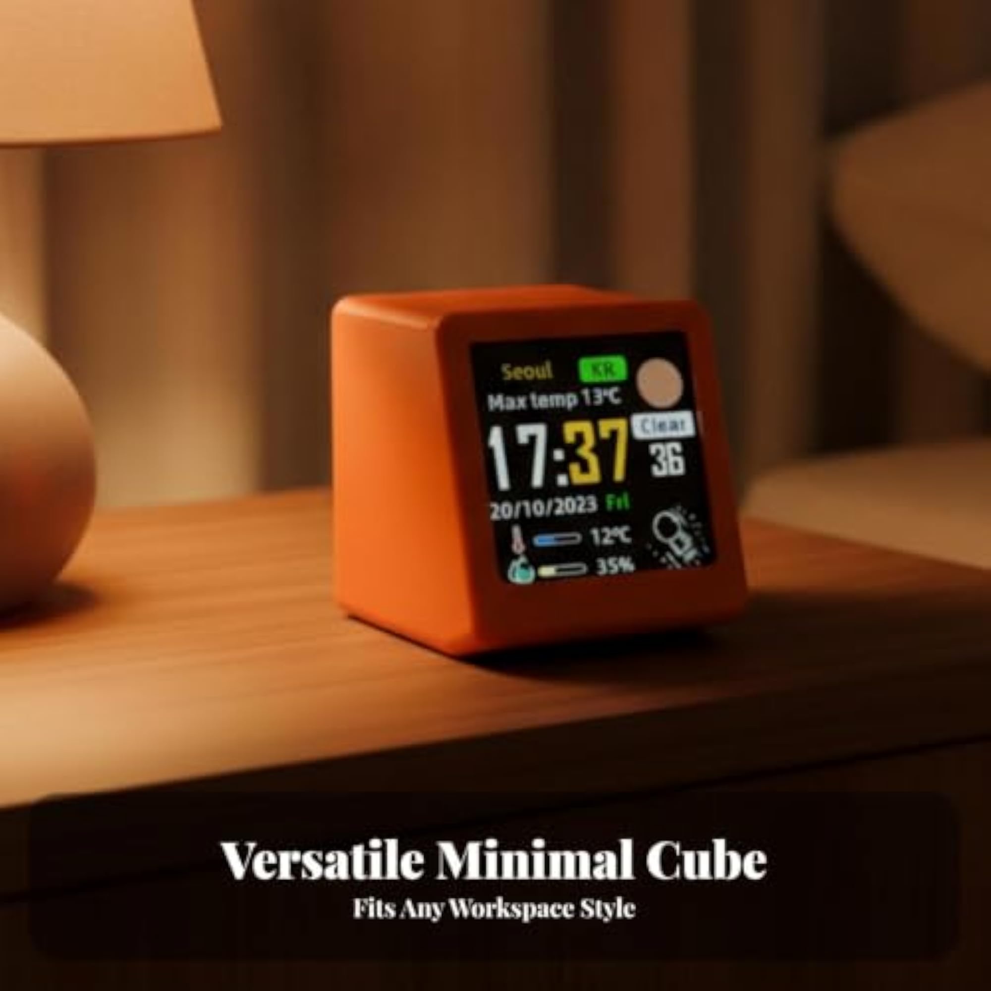 Temperature Intelligent Clock, Orange