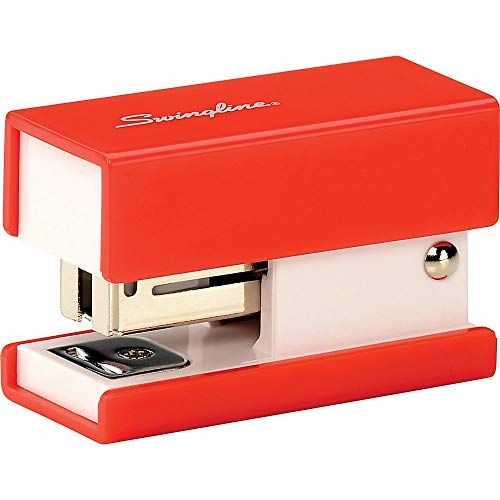 Swingline Mini grampeador moderno, 12 folhas, vermelho (S7087873)