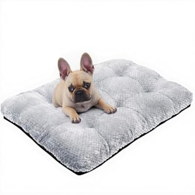 Washable Dog Bed Plush Dog Crate Beds