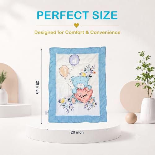 Image of Infantbond New Born Baby Cotton Baby Bed | Godari | Toddlers Bed | Baby Bedding |Baby Mattress | Cradle Bed | Multi-Color (diggi)