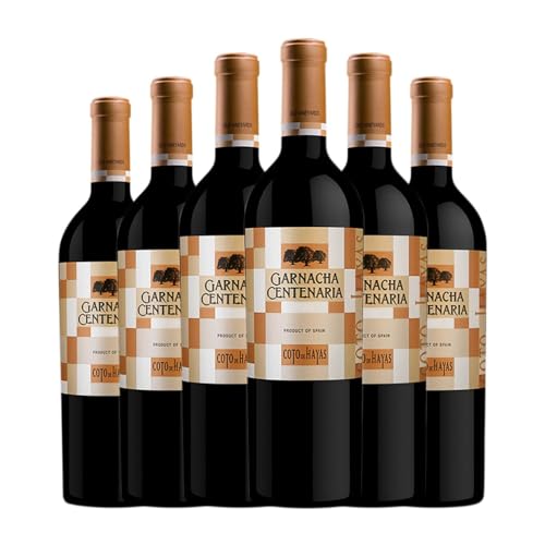 Bodegas Aragonesas Coto de Hayas Centenaria Garnacha Campo de Borja Crianza 75 cl Vino tinto (Caja de 6 Botellas de 75 cl)