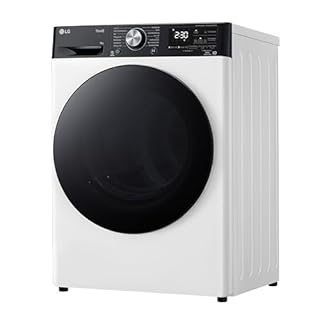 LG RH90V9LVEN Asciugatrice Smart a Carica Frontale 9kg, Serie V9, Classe A+++, Condensazione con Pompa di calore DUAL Inverter, Eco Hybrid, Condensatore autopulente, Allergy Care, Wi-Fi, Bianca