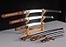 Lyuesword Full Functional Japanese Samurai Sword Set Katana Wakizashi Tanto Set 3 Piece Can Cut Tree
