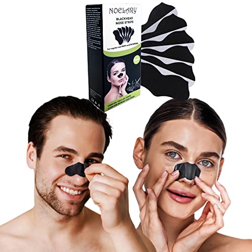Patchs Anti-Points Noirs, NOELARY,Lot de 40 Patchs Nez Ultra Purifiant,Patch Point Noir au Charbon de Bambou,Élimination Points Noirs Nettoyage en Profondeur des Pores du Nez pour Homme et Femme Cover