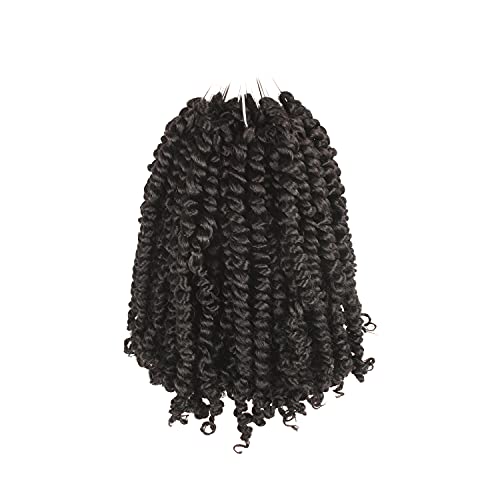 Osuntress Pre-Twisted Passion Twist Hair 10 Inch Pre-Looped Passion Twist Crochet Hair Synthetic Braiding Hair Extensions (10 Inch, #4)