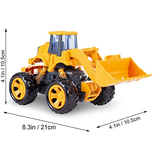 Construction Toys 7.5", Friction Powered Monster Wheels Sand Truck Toys, Beach Toys, Sandbox Toys, Excavator Wheel Loader Road Roller Toys For 3, 4, 5, 6, 7 Years Old Boys Girls (3 Pack) #TOP3
